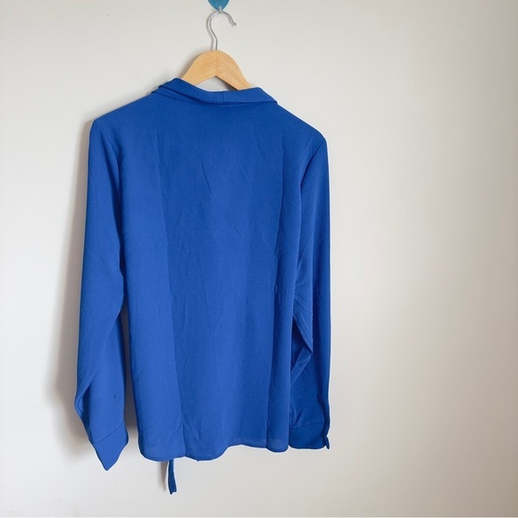 Bobeau Women’s Adult Casual Wrap Long Sleeve Blue Top Jacket XL(Brand New) - Picture 2 of 7